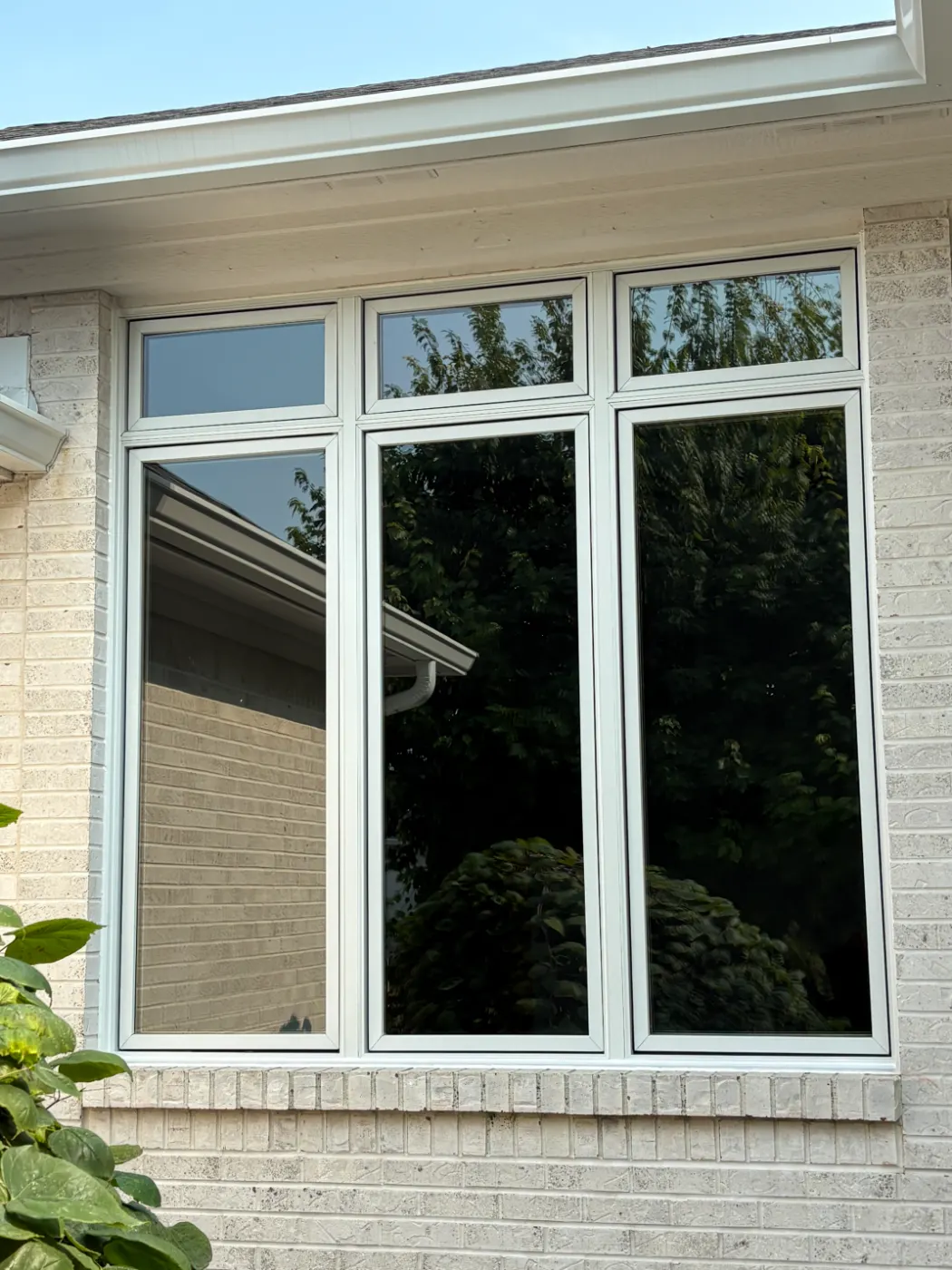Storm-damaged window documented in Olive Branch Manor